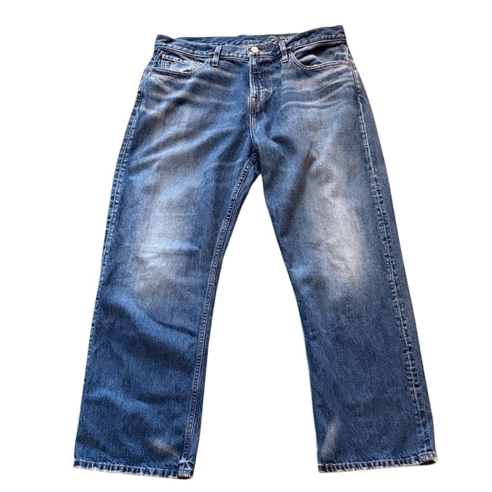 Outerknown Beachcomber Relaxed Jeans - Washed Blue Denim 35x29